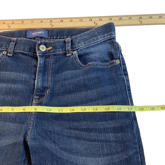 Old Navy Slim Jeans Straight Leg Wash Adjustable Waistbands Size 16 Reg Youth - Picture 7 of 10